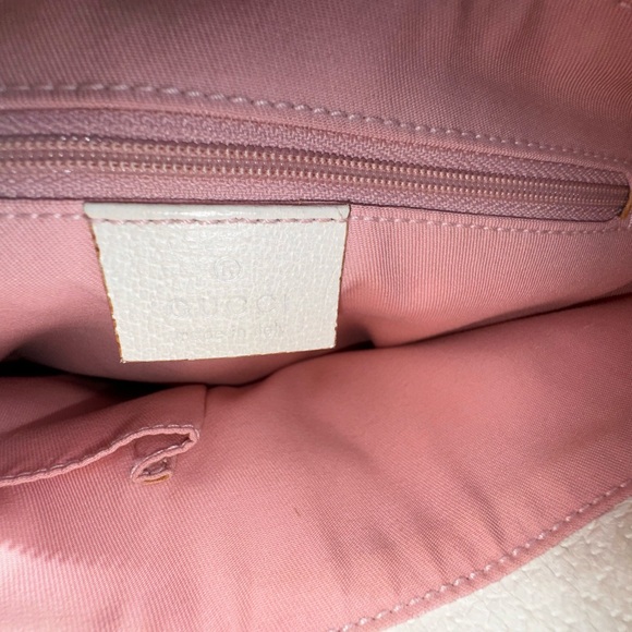 Gucci Pink and Cream Zip Tote - Picture 7 of 10